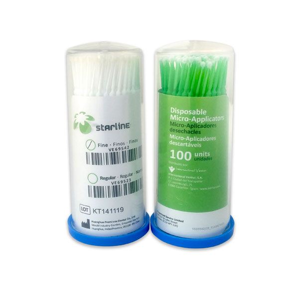 Bastoncillos Aplicadores Micro-Regular Verde 100u 